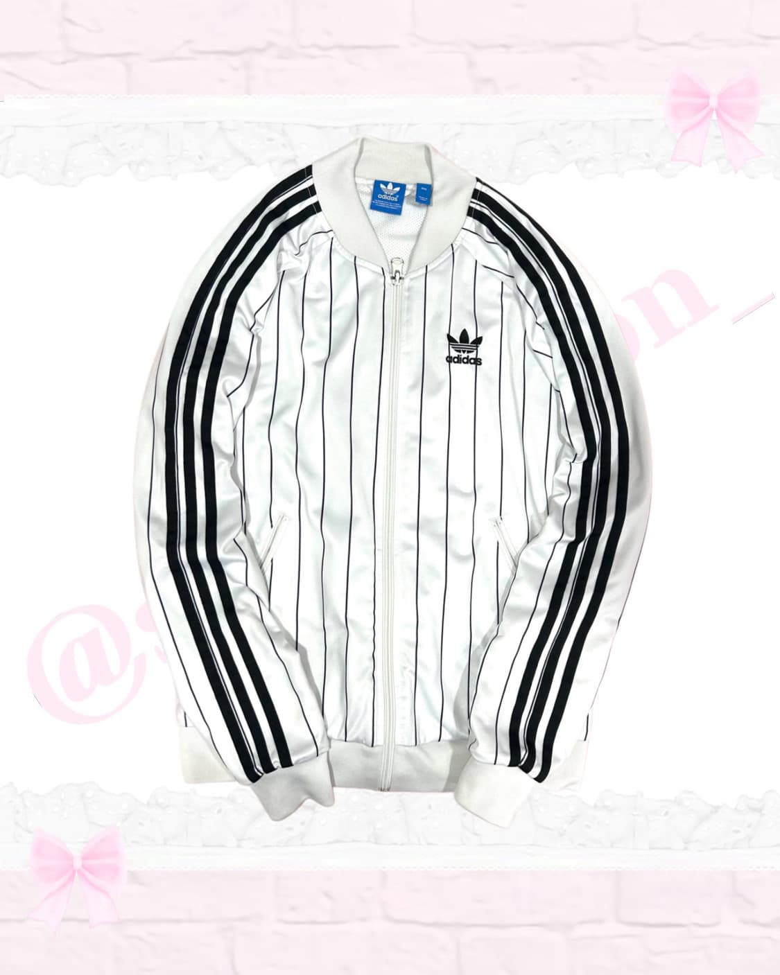 아디다스 흰검 화이트블랙 스트라이프 져지 상품이미지1