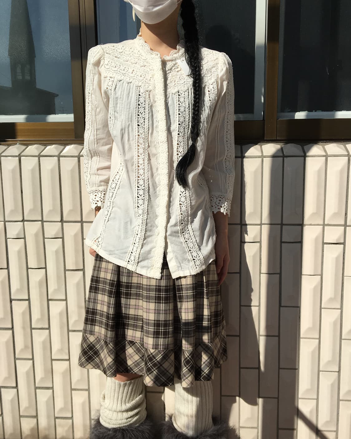 Crochet trimming blouse 상품이미지1