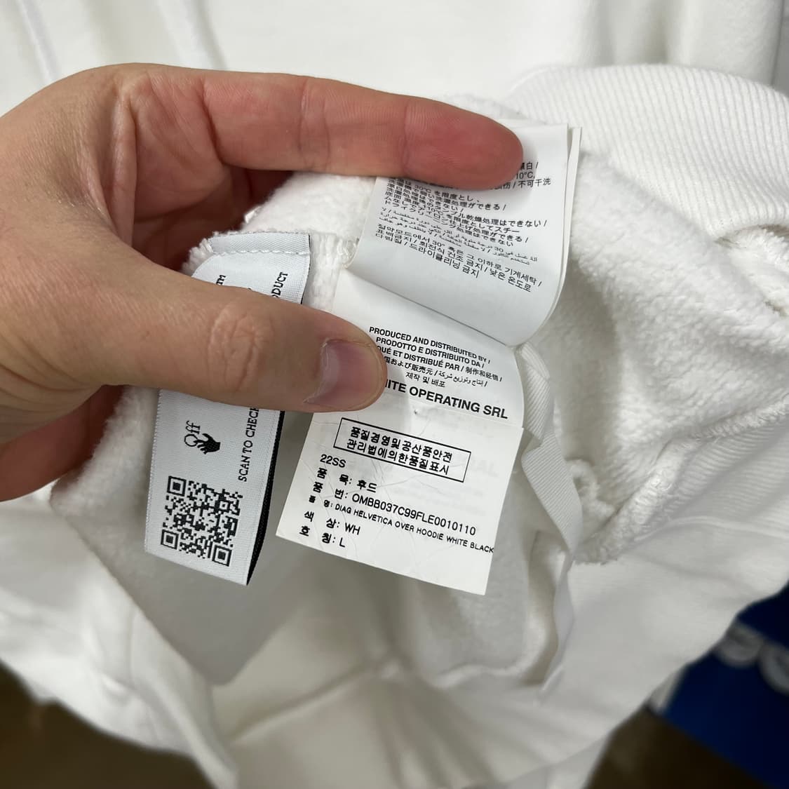 오프화이트 디아그 후드 L 상품이미지5