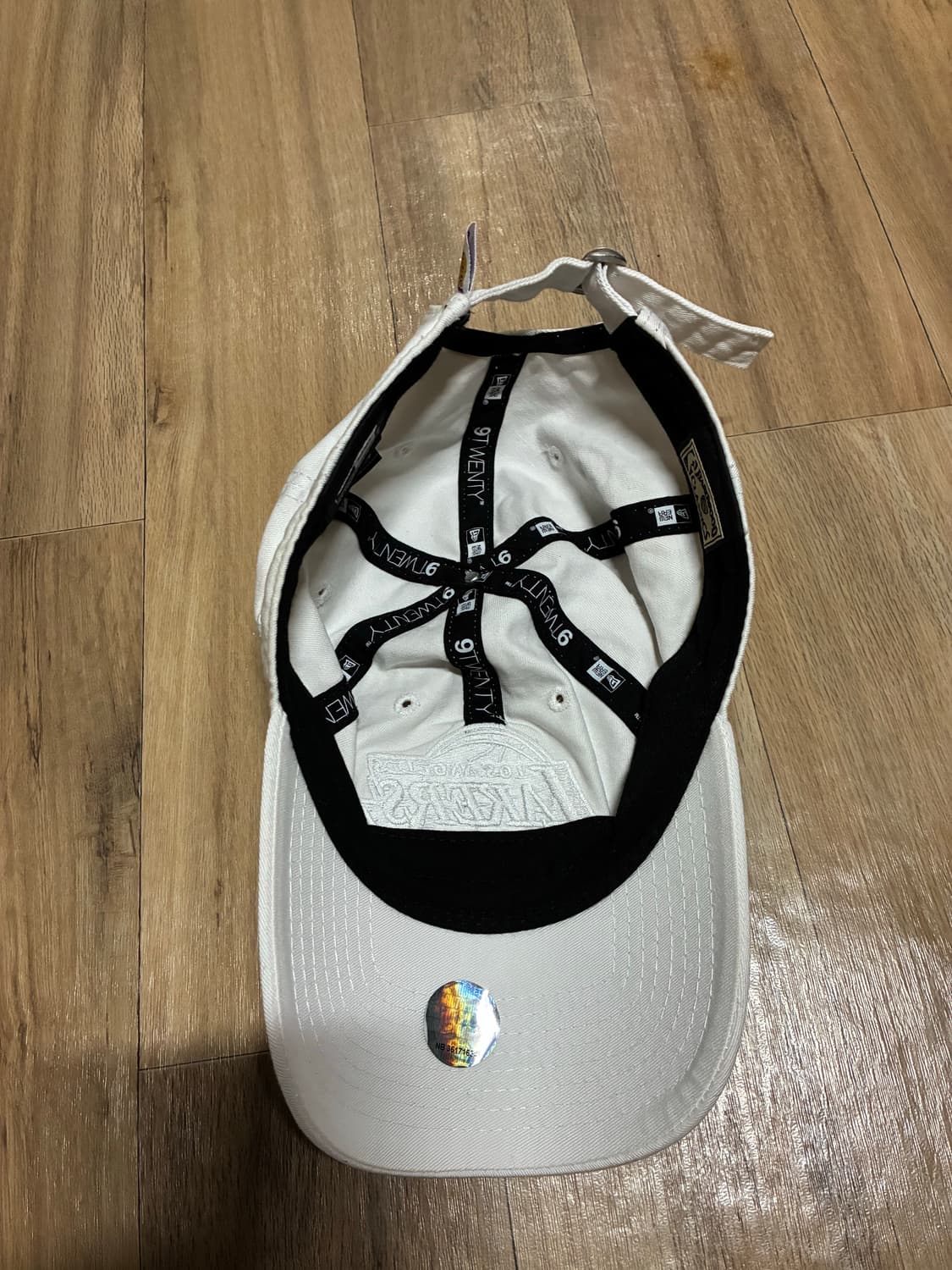 뉴에라 레이커스 화이트 볼캡 모자 상품이미지5