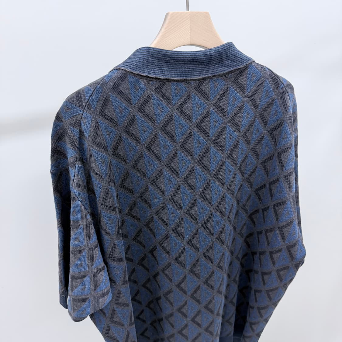 [S+급/2XL] 디올 CD 다이아몬드 니트 반팔 카라티 상품이미지5