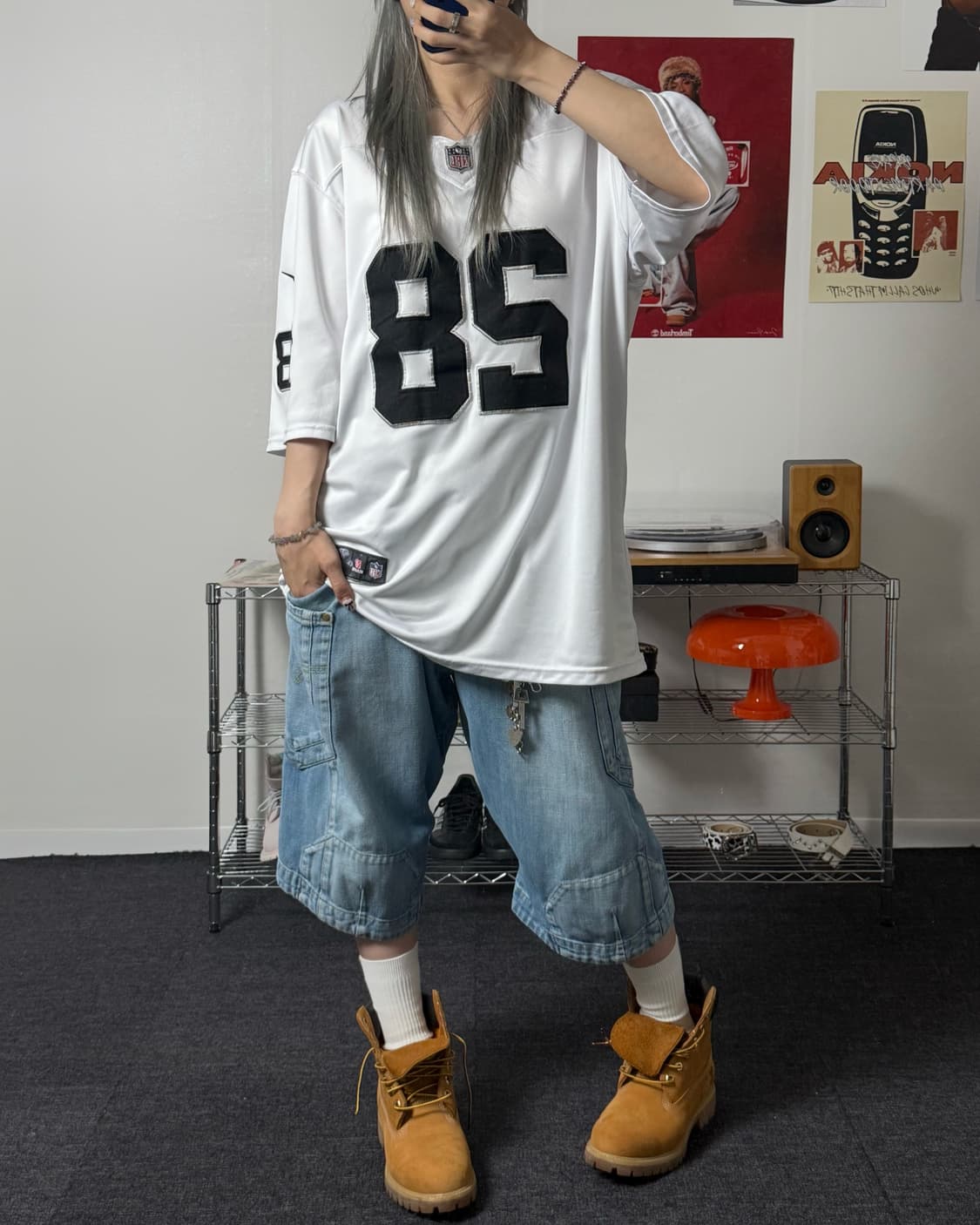 나이키 00s NFL 메쉬 풋볼 화이트 져지 상품이미지4