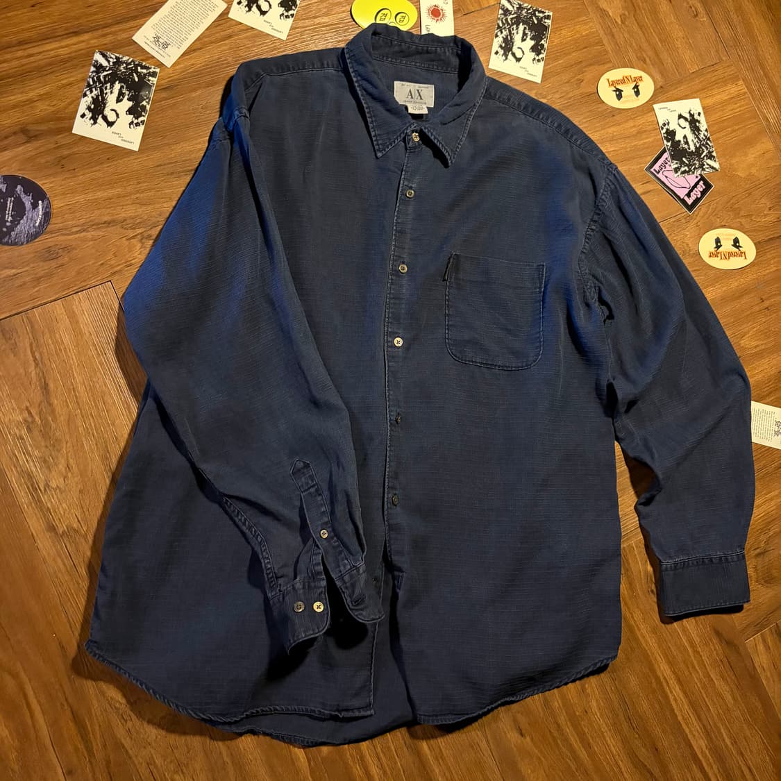 ARAMANI EXCHANGE RIPSTOP LYOCELL SHIRT 상품이미지5