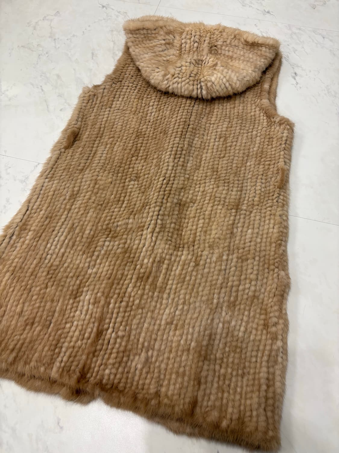 mink long vest 상품이미지4