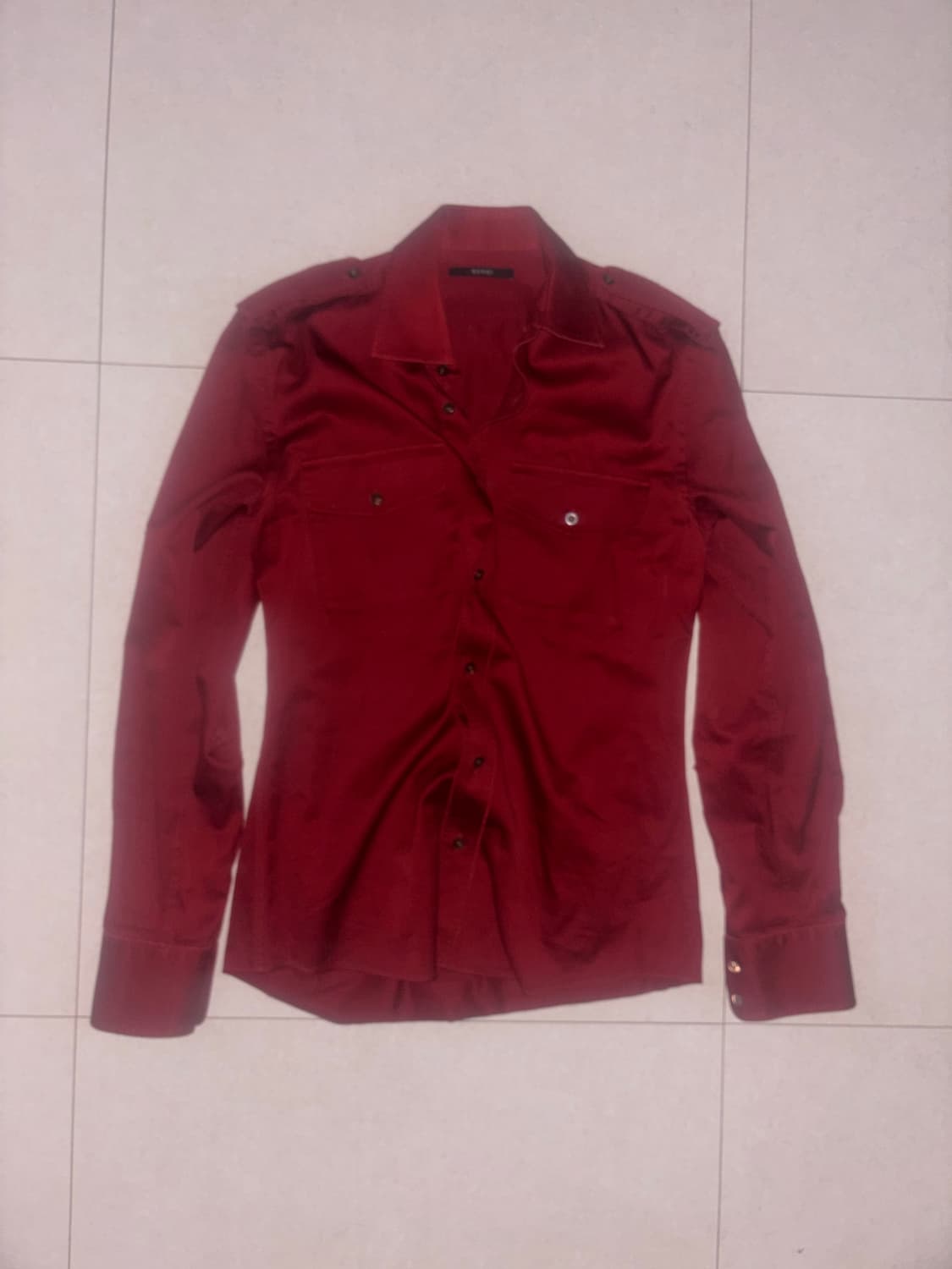 구찌 코튼 견장 셔츠 상품이미지1