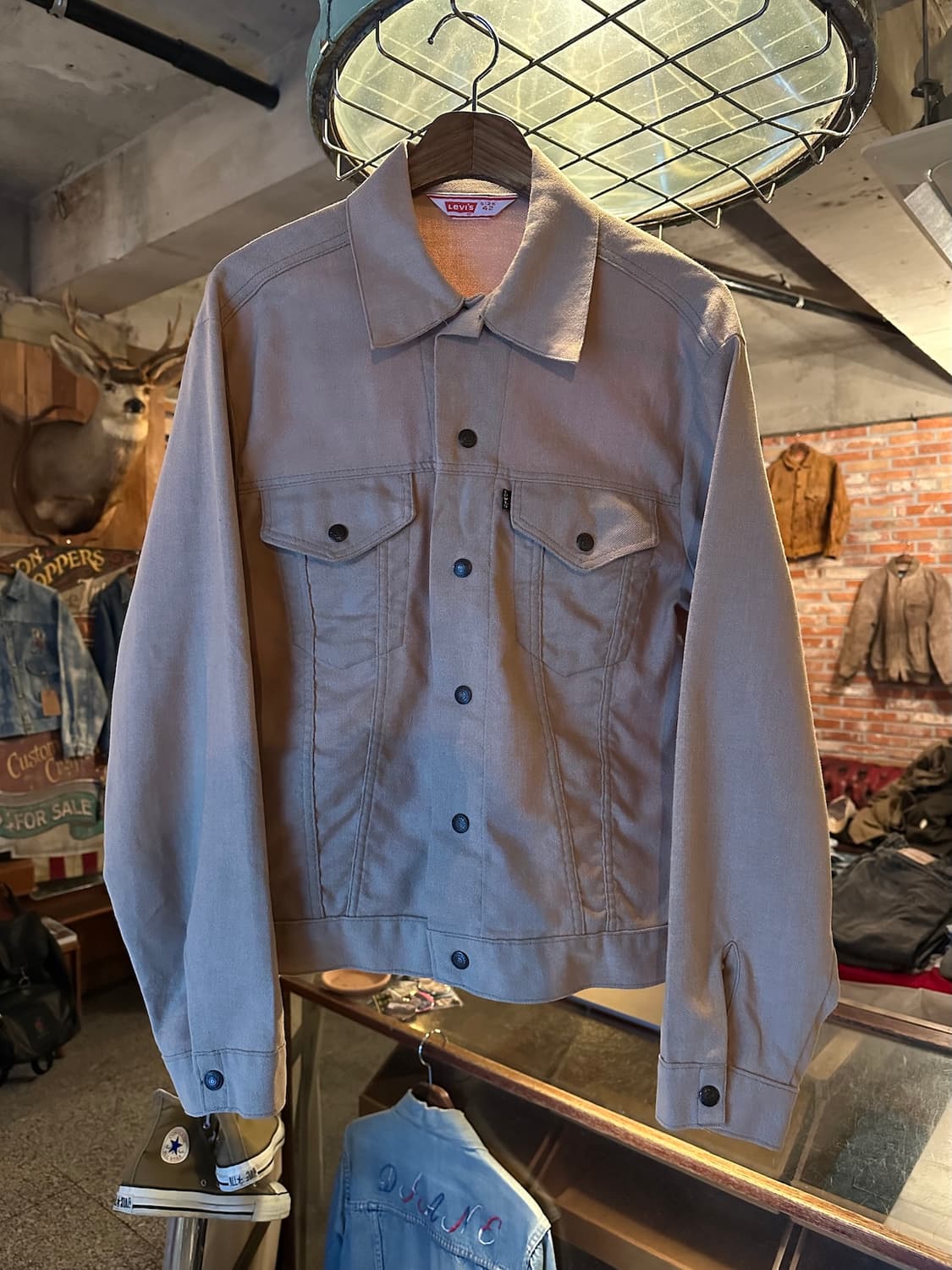 70s USA 빈티지 리바이스 3rd 코튼 트러커 자켓 상품이미지2
