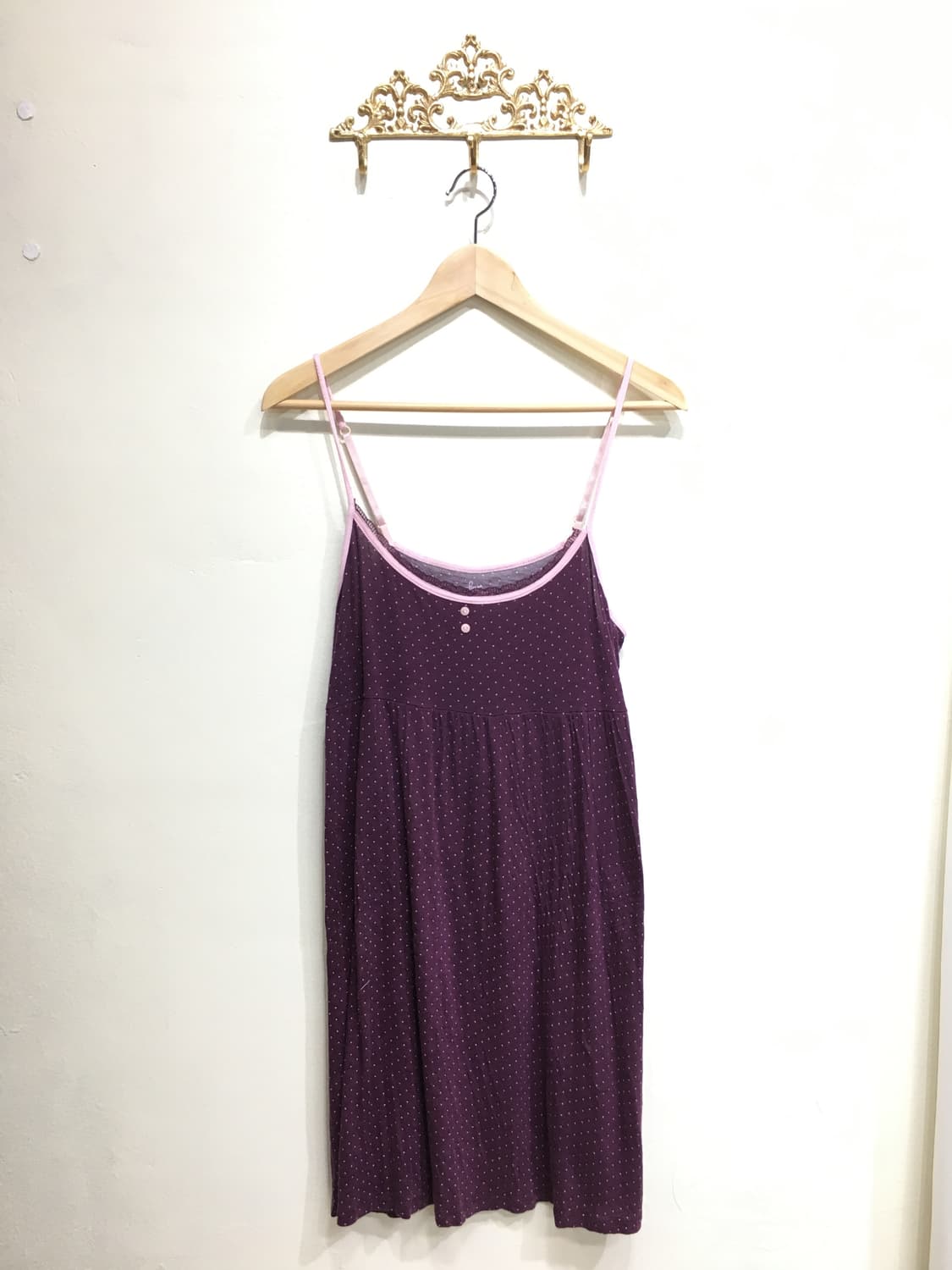 빈티지 라즈베리 도트 코디세트  상품이미지4