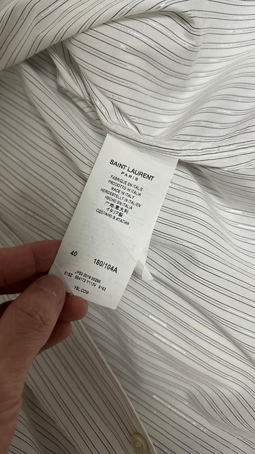 생로랑 스프라이트 셔츠 40 상품이미지4