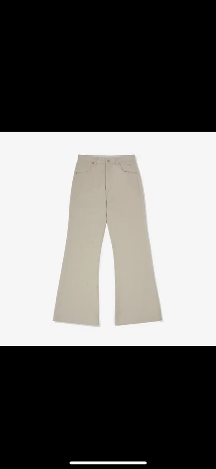 STU 플레어 코튼 팬츠 아이보리 S사이즈 상품이미지2