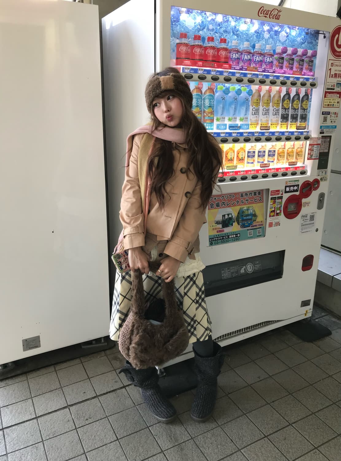 버버리 스커트 베이지 니혼진 모리걸 코디세트 상품이미지2