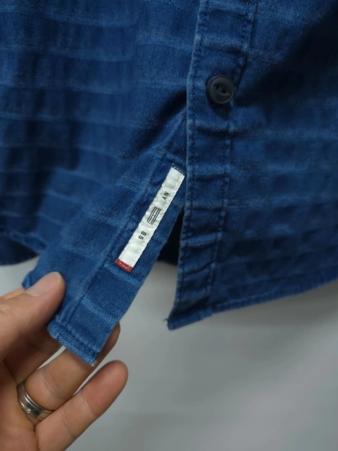 타미힐피거 샴브레이 진청 셔츠 (95) 상품이미지7