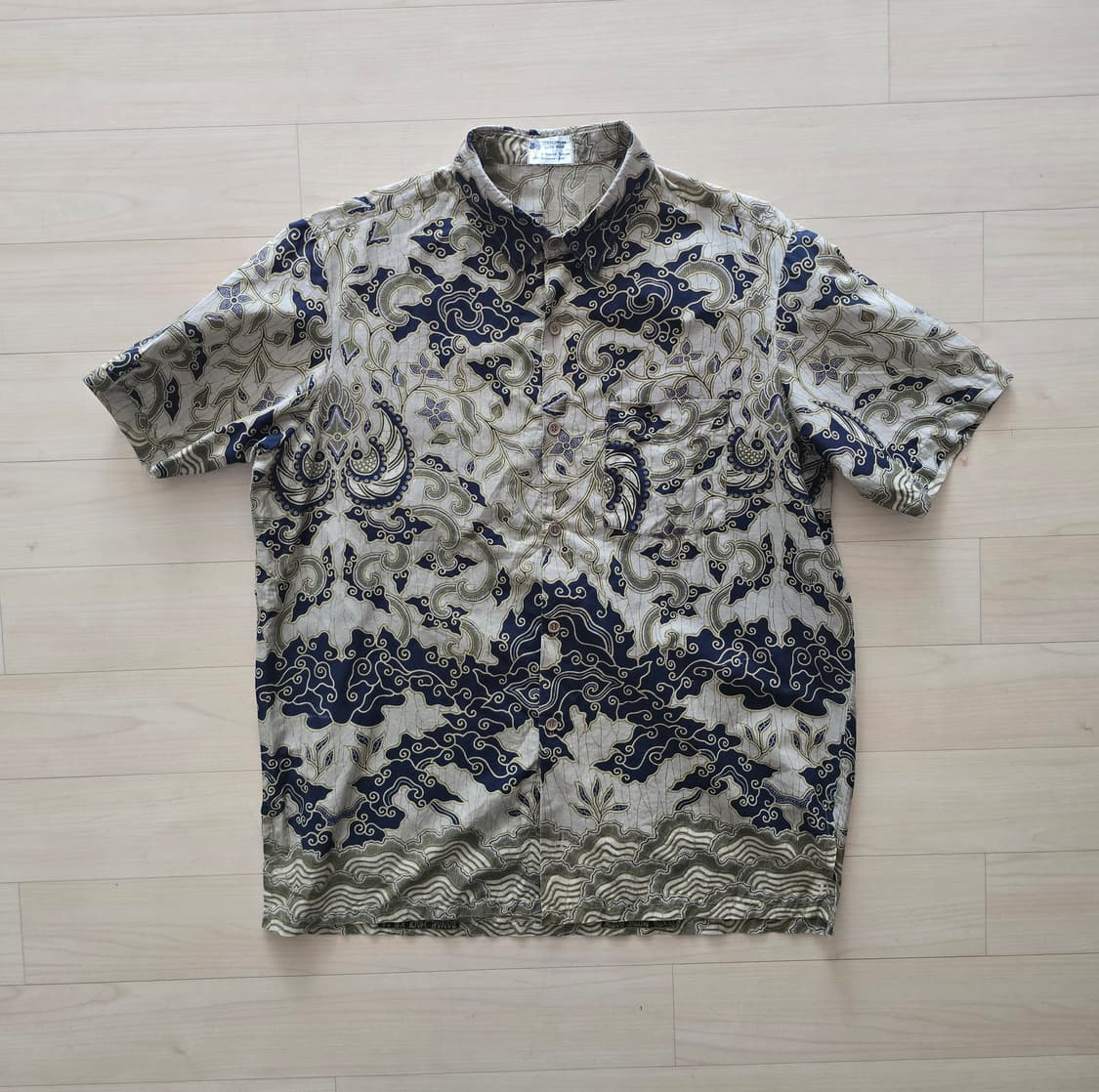 [Vintage] Pekalongan Batik 바틱 Half Shirt 상품이미지7