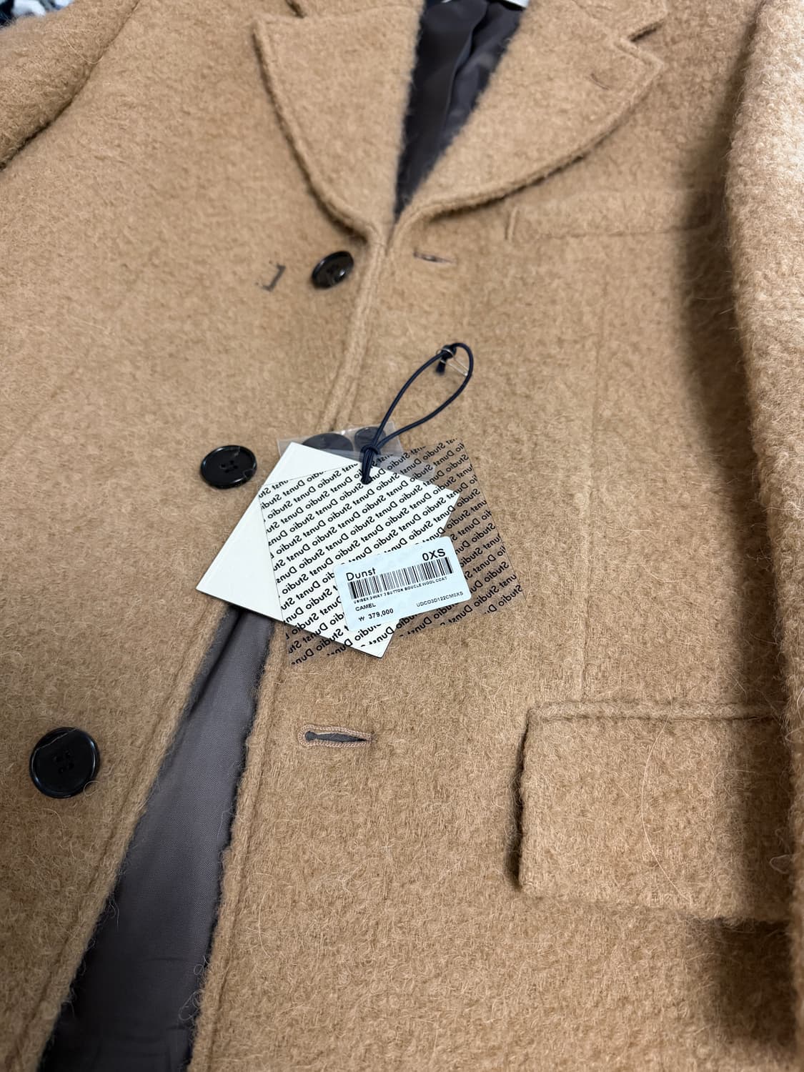 [xs] 던스트 2-WAY 3 BUTTON BOUCLE 카멜 상품이미지2