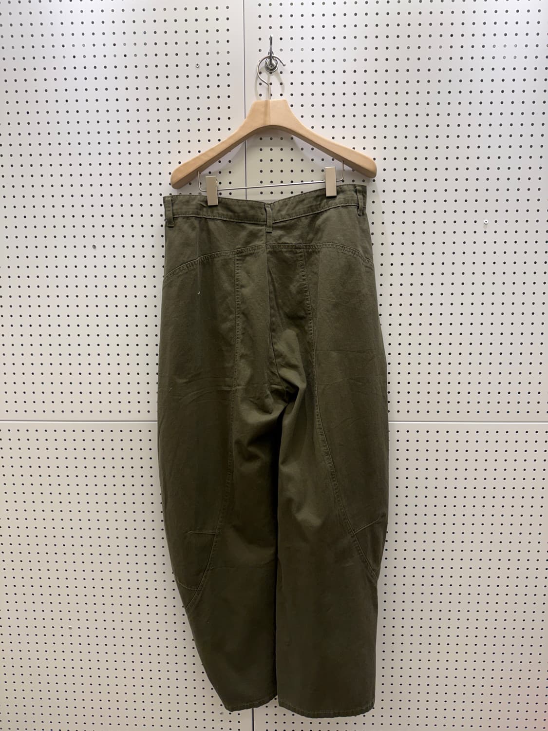 카키 입체 패턴 와이드 팬츠 U496 상품이미지4