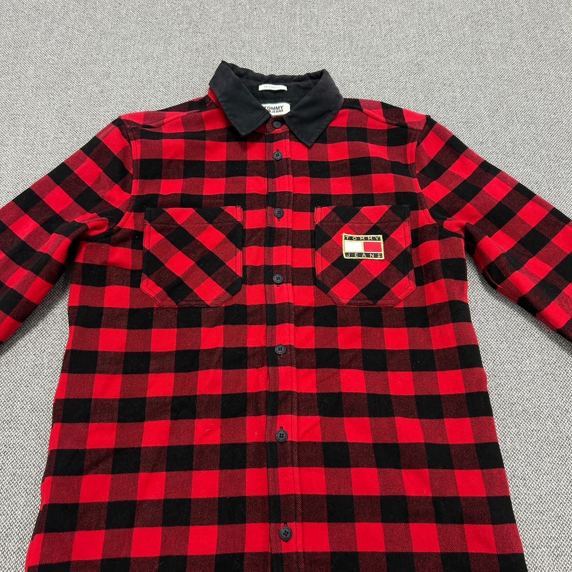 타미진스 빅플래그 릴렉스핏 체크셔츠(M) 상품이미지3