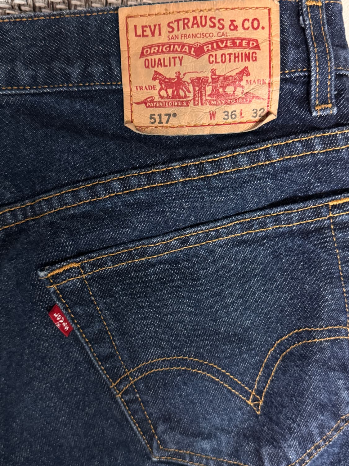 [36] 00‘s 리바이스 517 진청 데님 상품이미지3