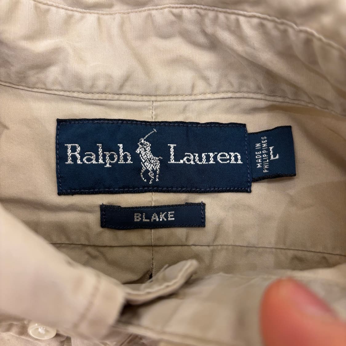 폴로 랄프로렌 베이지 포니 셔츠 상품이미지3