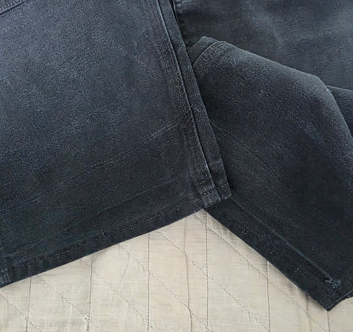 [40X30] 00s 빈티지 칼하트 더블니 B01 BLK 워크팬츠 BK2 상품이미지3