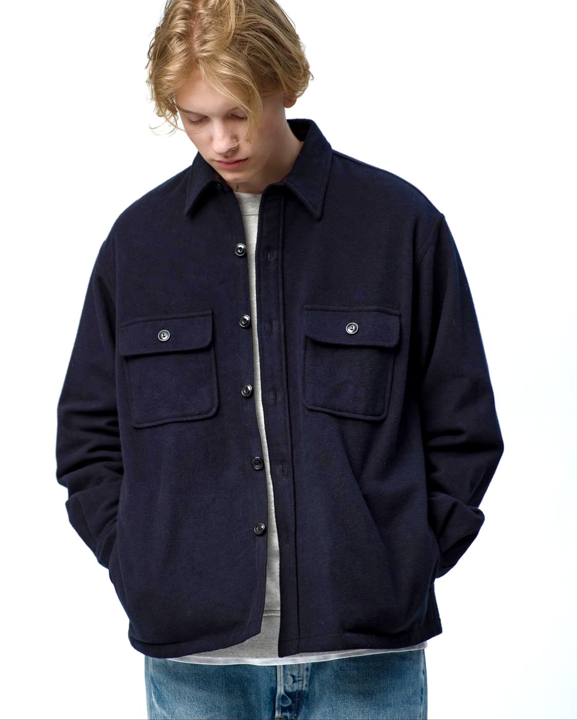 melton 80's CPO wool shirts (105-110) 상품이미지2