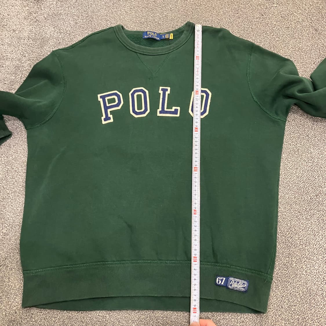 52 폴로 아치로고 맨투맨 그린 상품이미지6