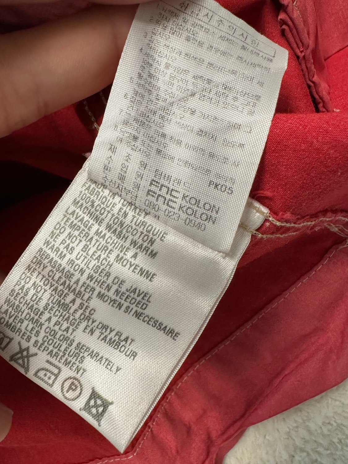 팀버랜드 딥레드 반팔 셔츠 상품이미지7