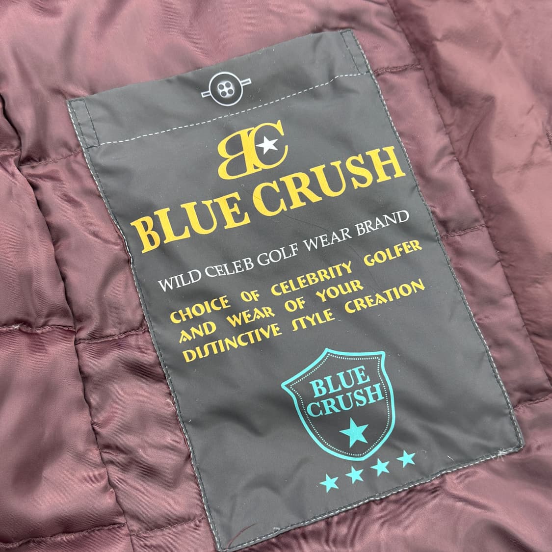 [XL] 블루 크러쉬 버건디 다운 코트 상품이미지4