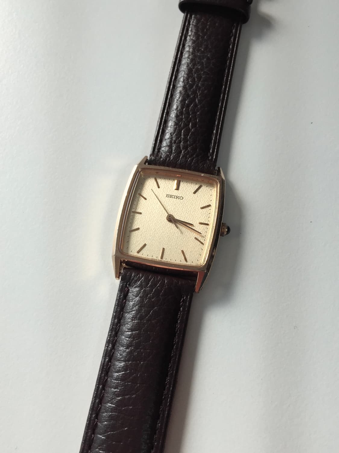 90s seiko herringbone dial gold quartz 상품이미지9
