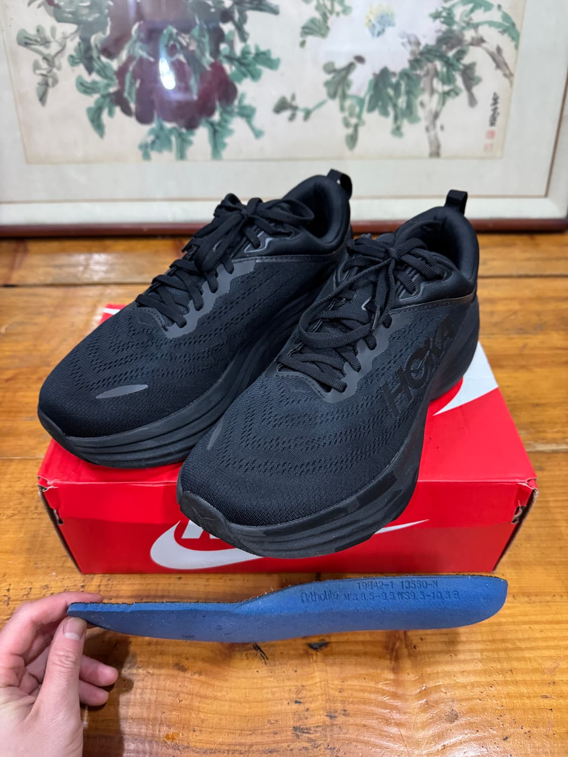 호카 본디8 블랙 와이드 275 깨끗해요. 상품이미지2