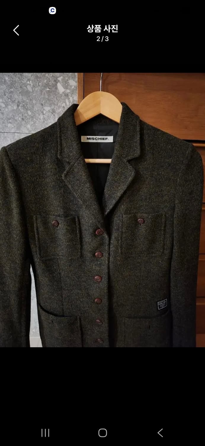 (마지막특가) 미스치프 코트 상품이미지2