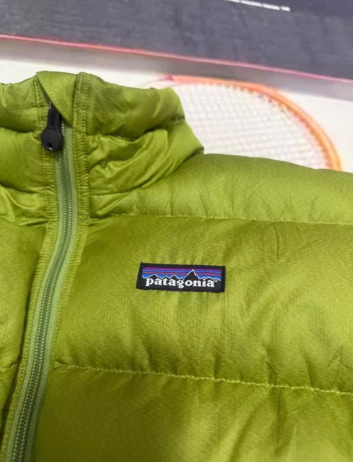 (S)00s 파타고니아 패딩 빈티지 패커블 그린 아보카도 상품이미지5