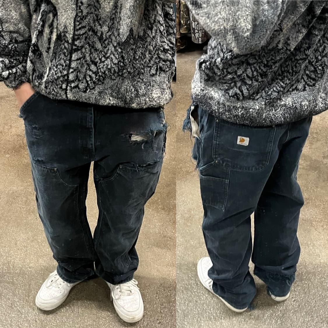 Carhartt 데미지 더블니 팬츠 (35“) 상품이미지9