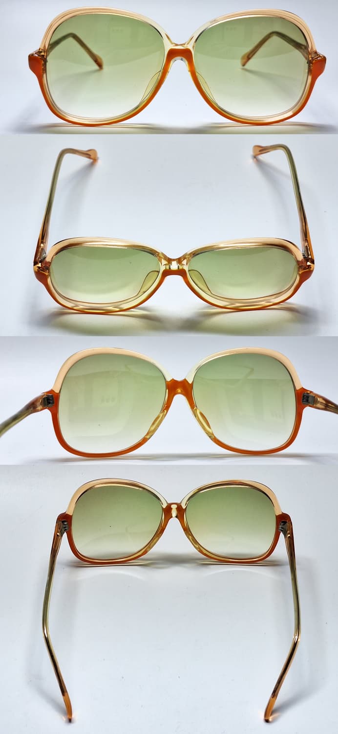 80s 일본제 빈티지 데드스톡 미사용/선글라스 Nox HJ-023 오렌지 상품이미지4