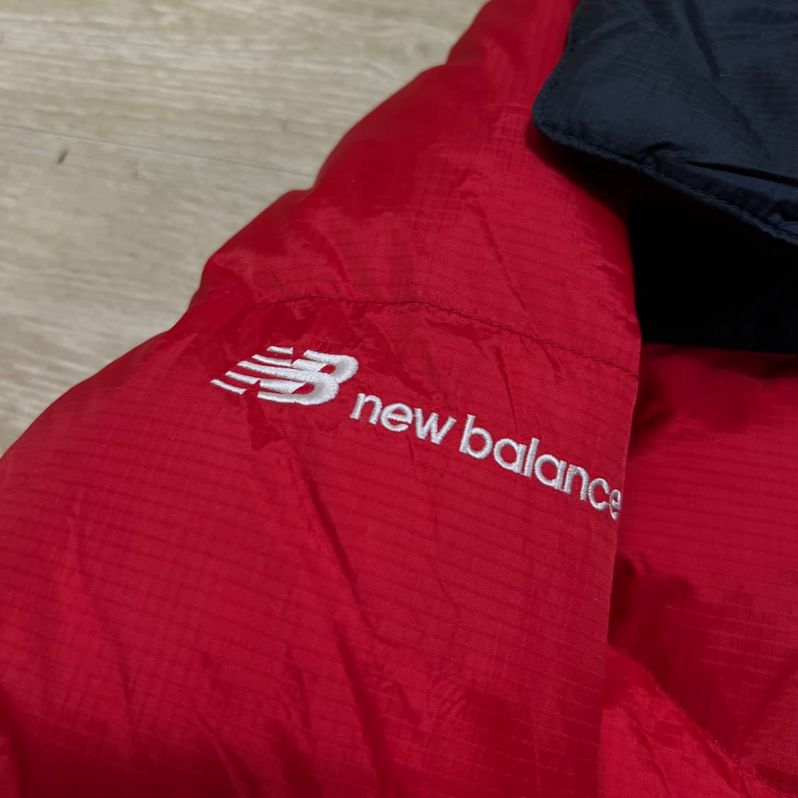 뉴발란스 덕다운 배색 후드 푸퍼패딩 점퍼 [레드] M/95 상품이미지5