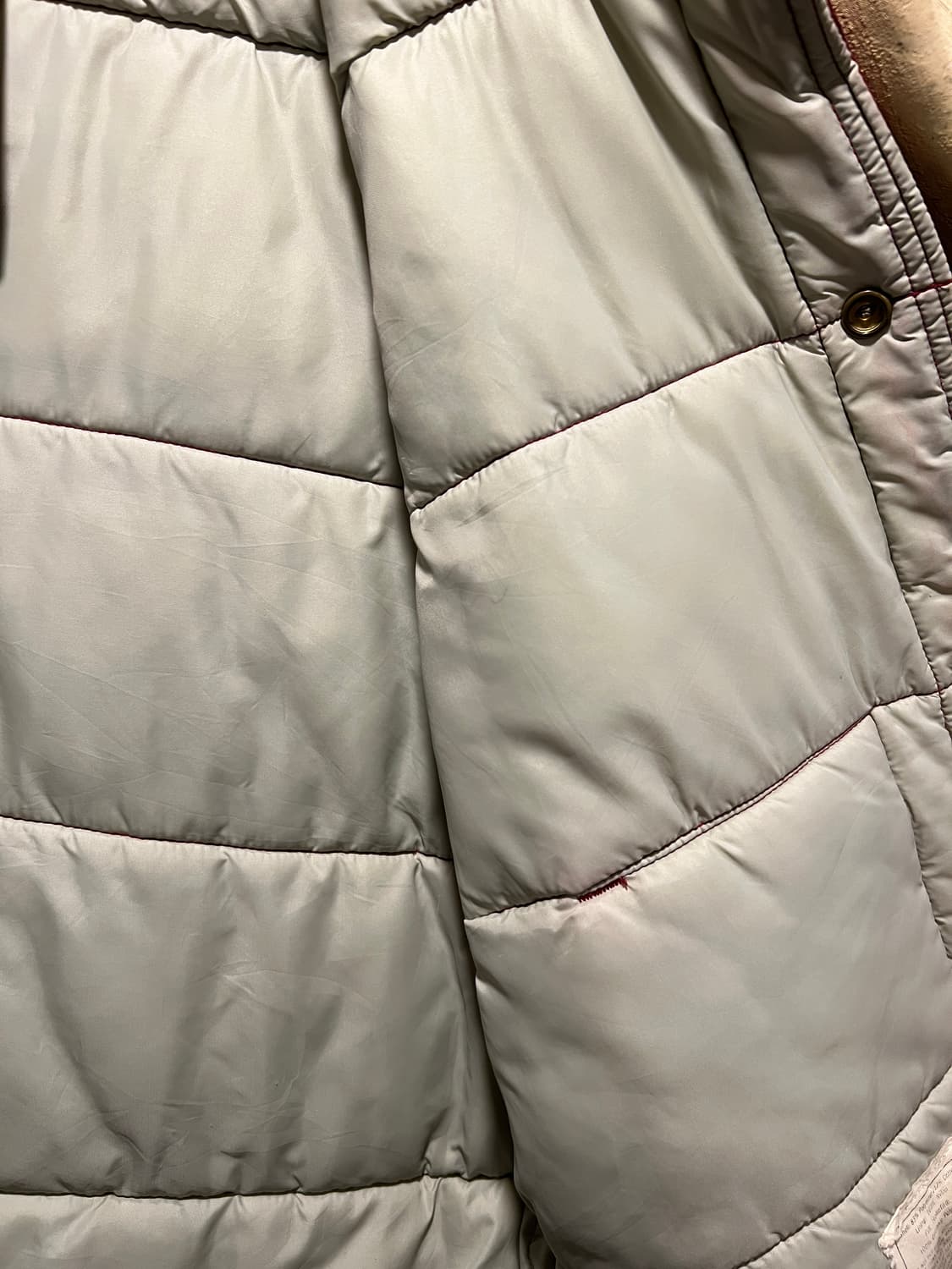 [L]80's 엘엘빈 USA 레드 Hollofil 패딩 베스트 상품이미지5