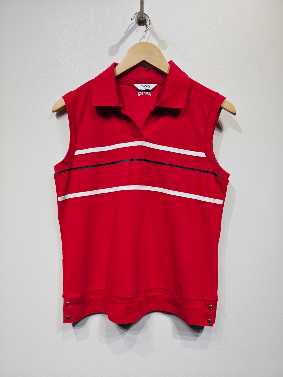 PING 핑 여성 레드 민소매 골프 티셔츠_95 상품이미지2