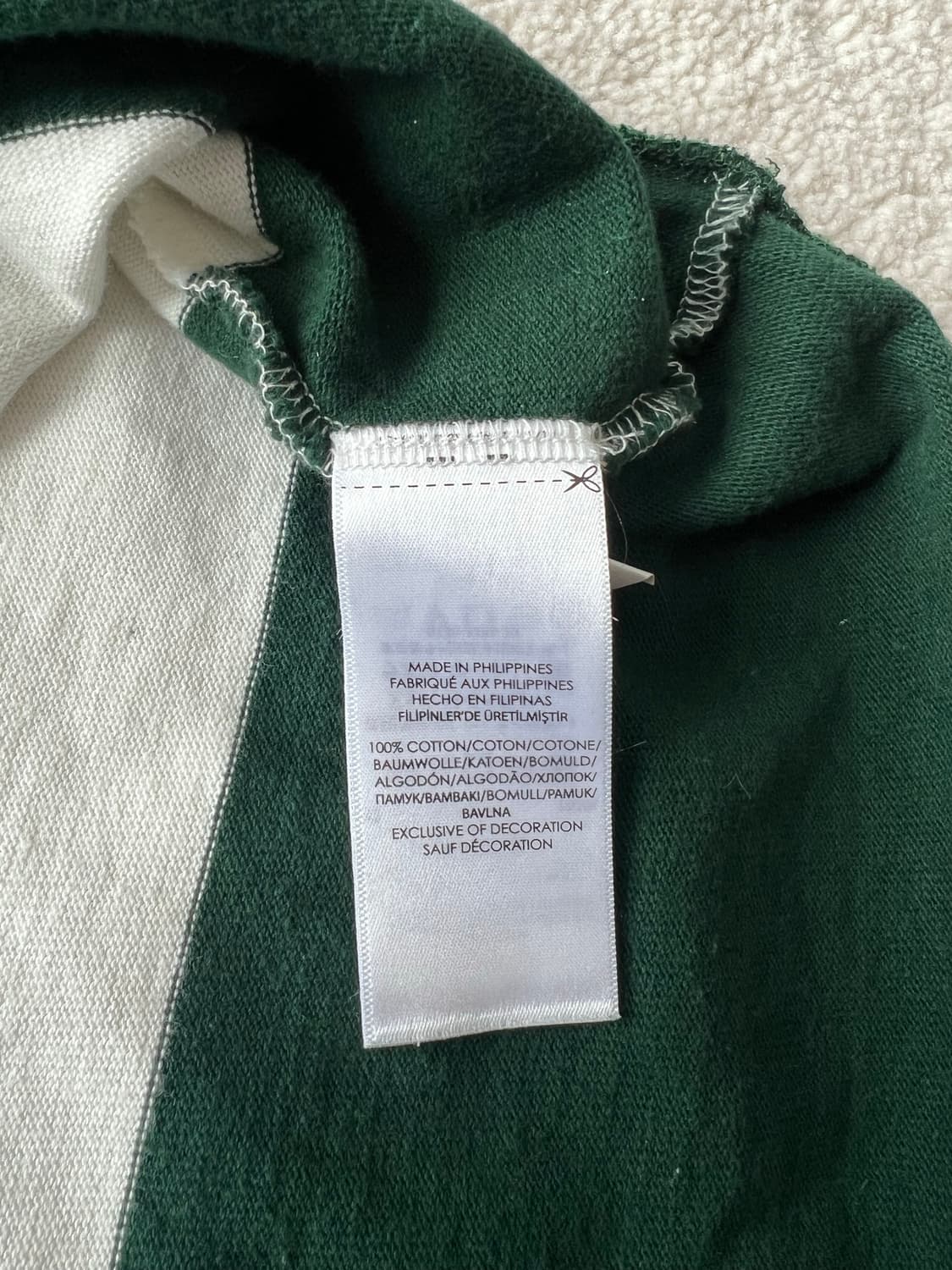 폴로랄프로렌 럭비티 그린/화이트 상품이미지7