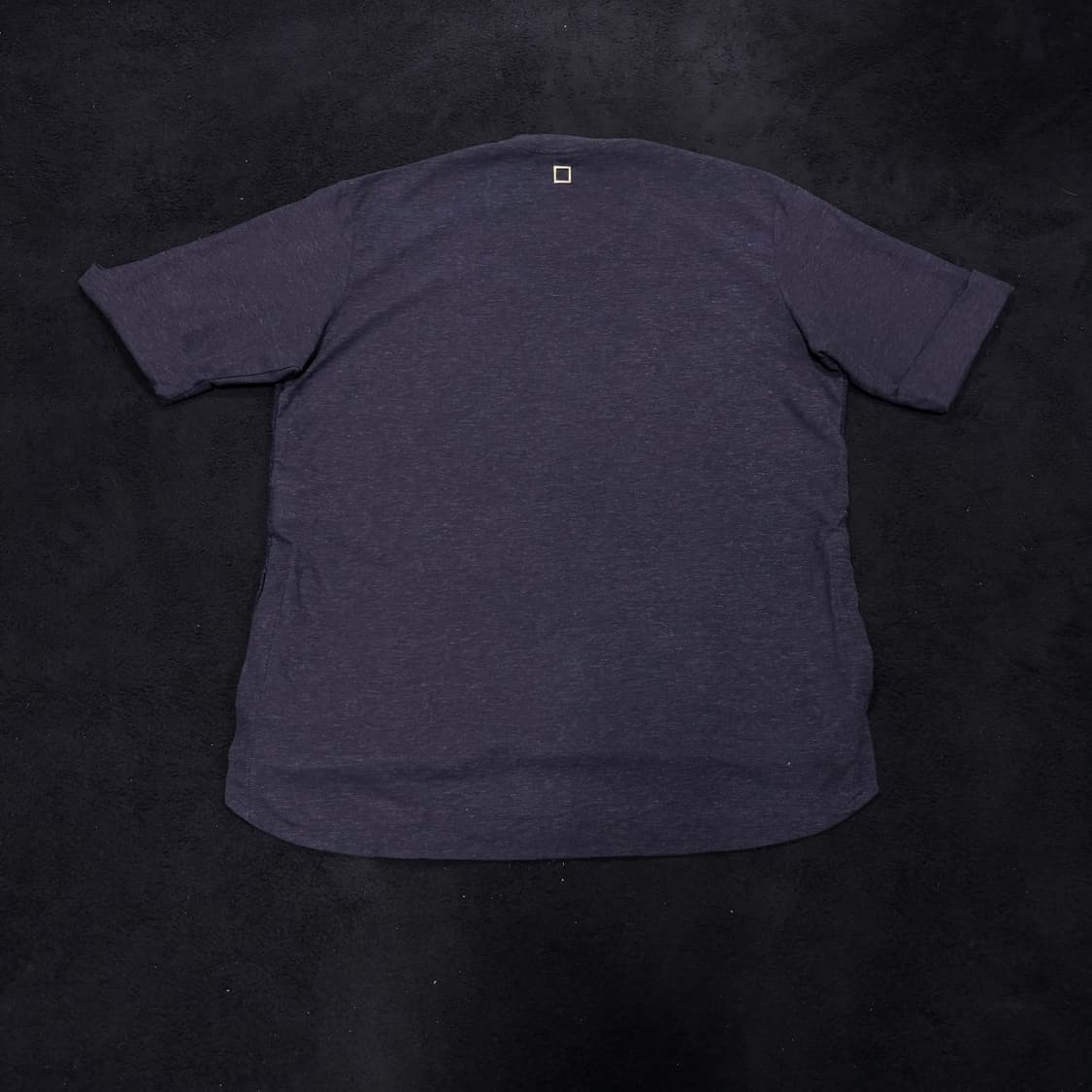 52 우영미 다크네이비 배색 레이어드 반팔티 상품이미지2