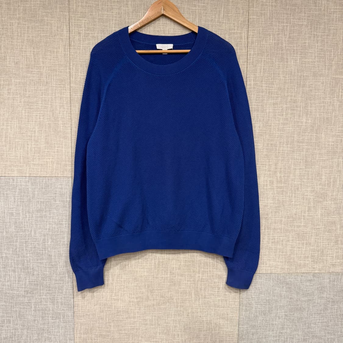COS 코스 릴렉스드 코튼 니트 스웨터 M 블루 상품이미지3
