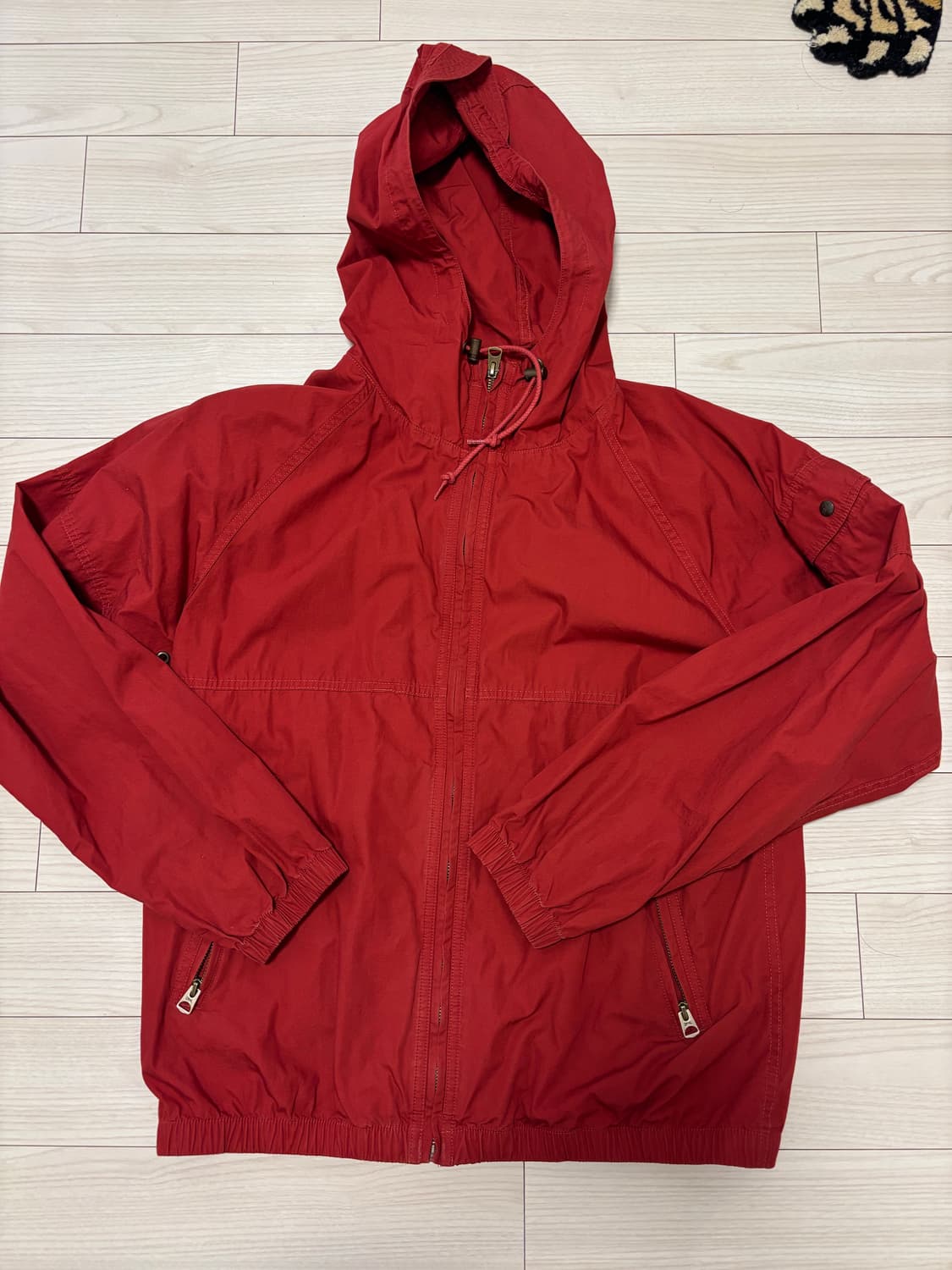 카키스 후드 윈더자켓 레드 s 상품이미지1