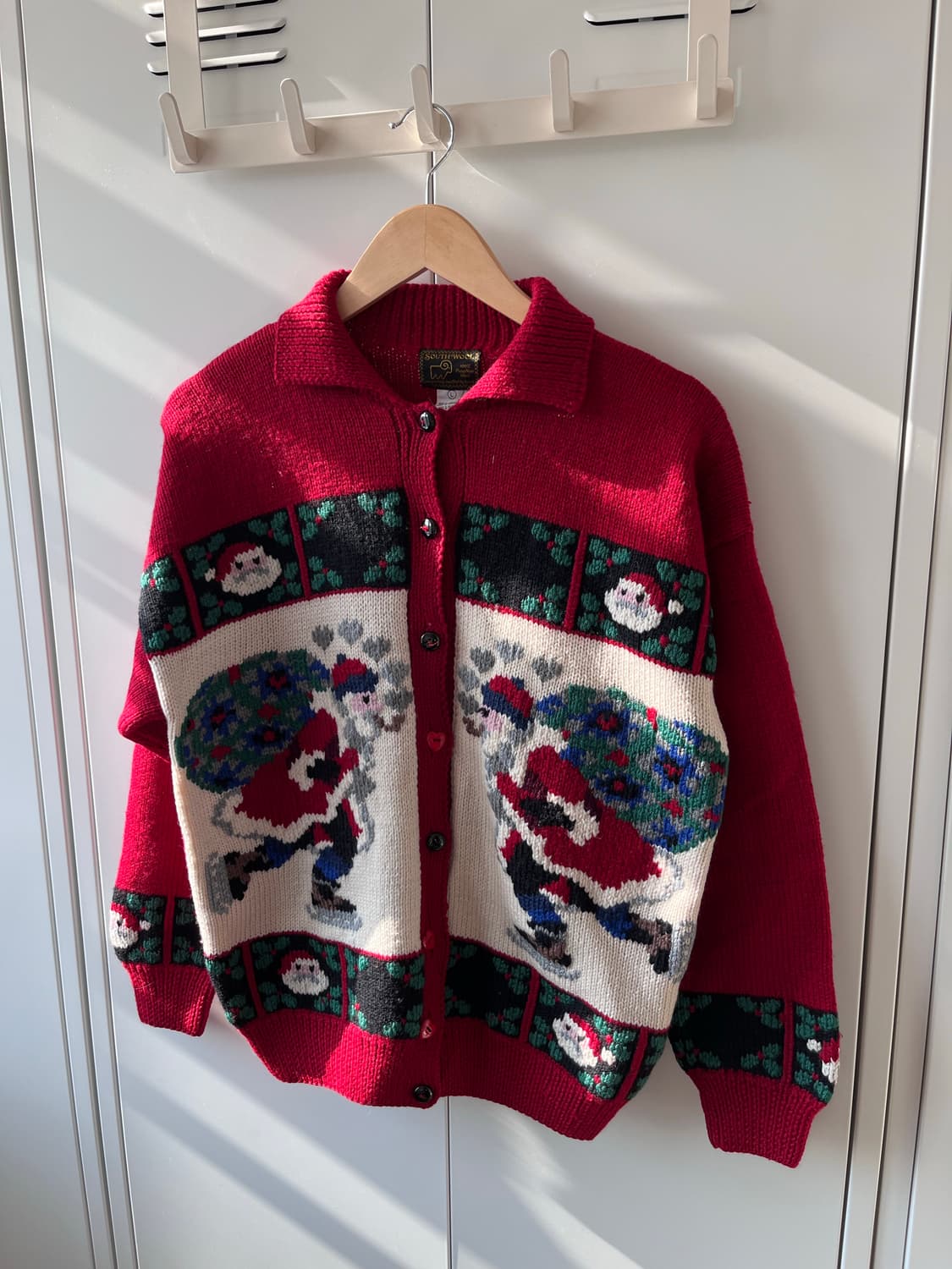 South wool 크리스마스 산타 울 가디건  상품이미지7