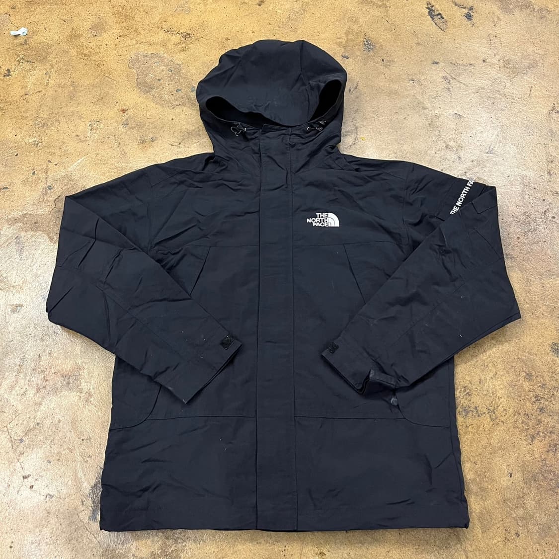 [정품/90] 노스페이스 블랙 바람막이 후드 자켓 b16 상품이미지2