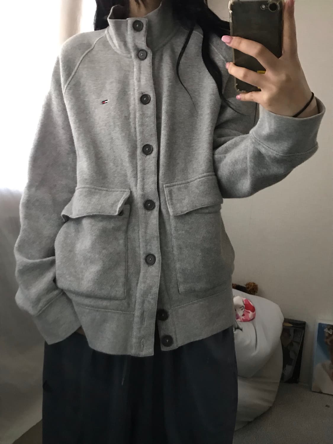 타미힐피거 그레이 코튼 가디건 상품이미지6