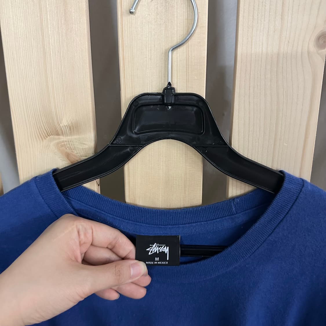 (S) 스투시 반팔 티셔츠 블루 상품이미지4