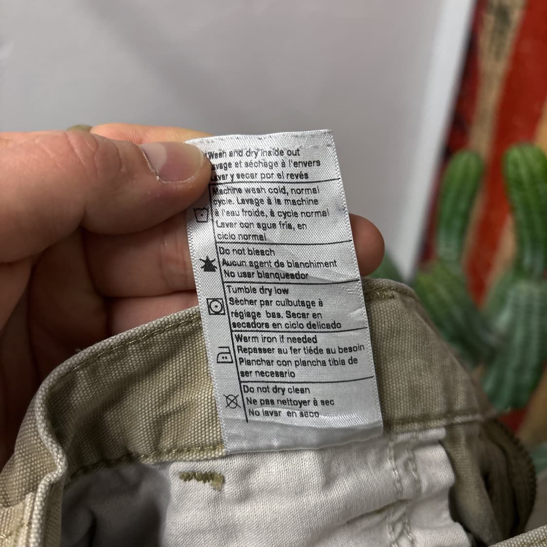 칼하트 릴렉스핏 스패너포켓 코튼캔버스 워크팬츠 N566 상품이미지10