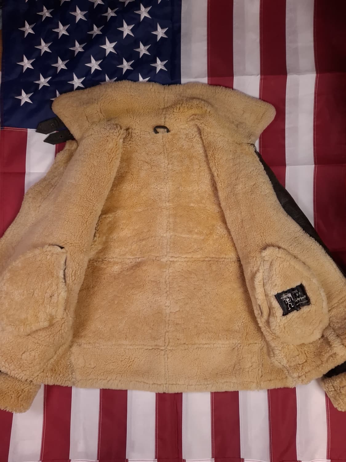 90's 빈티지 스투시 미공군 90's B-3 TYPE 항공무스탕 상품이미지8