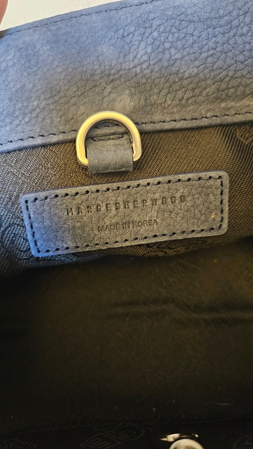 MARGE SHERWOOD 미니 네이비 토트백
 상품이미지3