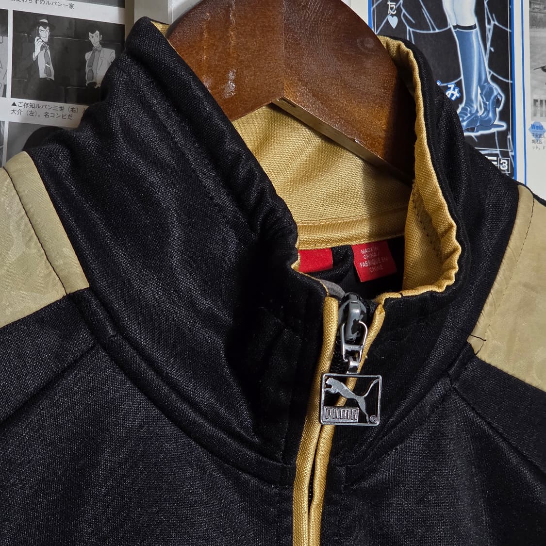 푸마 배색 블랙 트랙탑 져지 상품이미지3