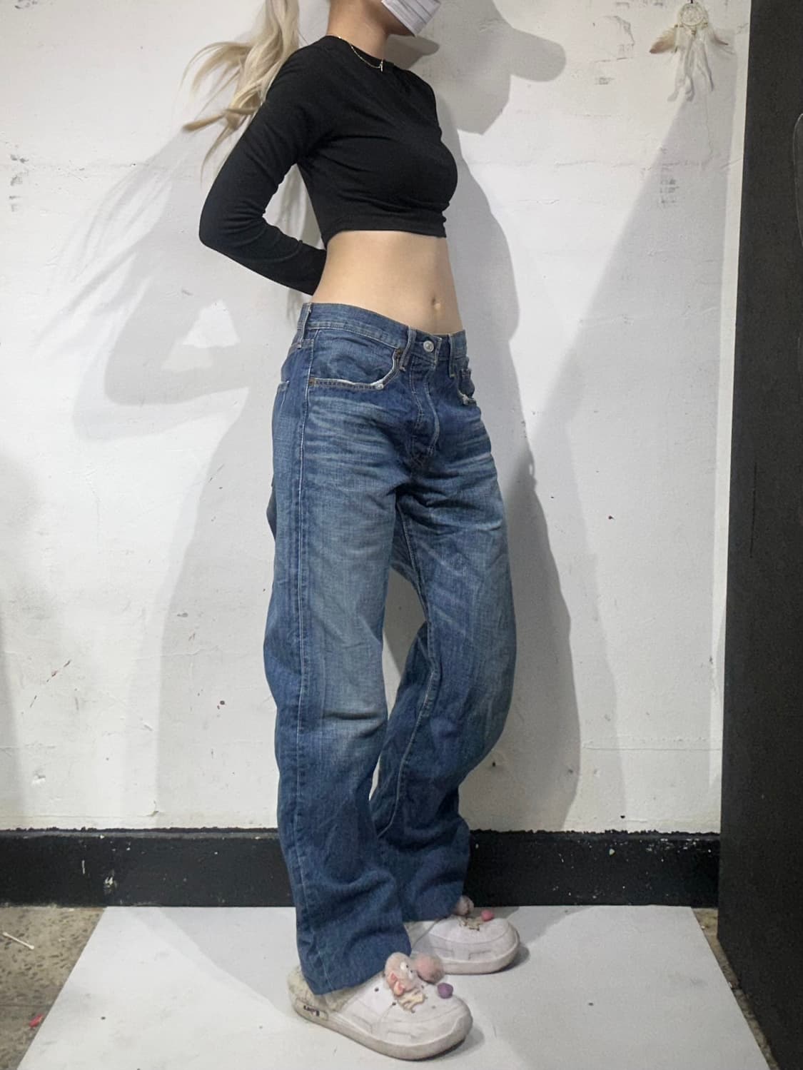 리바이스 501 중청 워싱 데님 청바지 30 상품이미지1