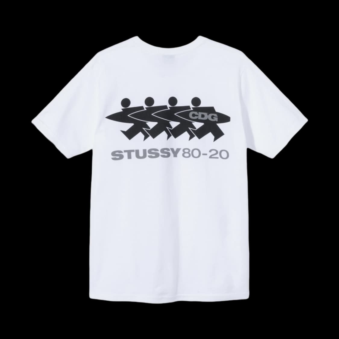 스투시x꼼데가르송 서프맨 반팔티 상품이미지1