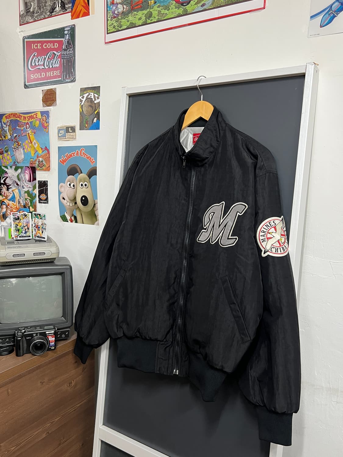 Japanese Vintag일본 빈티지 지바 롯데 마린스 스타디움 바시티 상품이미지1